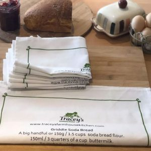 Traceys Farmhouse Kitchen tea towel with recipes