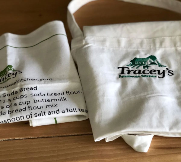 Traceys Farmhouse Kitchen tea towel and apron combo